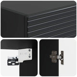 Cabinet Set 2 pcs Black 33 x 34.5 x 89.5 cm Engineered Wood 3416629