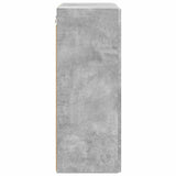 TV Wall Cabinet Concrete Grey 59.5 x 31 x 80 cm Engineered Wood 892362