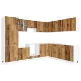 14 Piece Kitchen Cabinet Set Kalmar Old Wood Engineered Wood 3314979