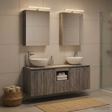 Bathroom Cabinet Set 5 pcs Grey Sonoma Engineered Wood 3406356