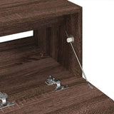 Sink Cabinet Brown Oak 78x37x59 cm Engineered Wood 848121