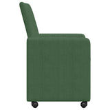 Dining Chairs with Wheels 2 pcs Grey green 57 x 66 x 94 cm 42017805