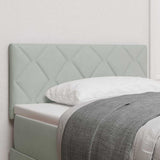 Headboard Height Adjustable Light grey 100 cm Velvet 42007235
