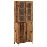 Highboard 2 pcs Old wood 69.5 x 34 x 180 cm Engineered Wood 3334349