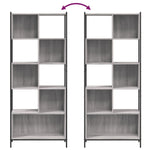 ZNTS Bookcase Grey Sonoma 72x28x172 cm Engineered Wood 3213655