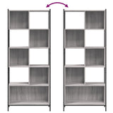 ZNTS Bookcase Grey Sonoma 72x28x172 cm Engineered Wood 3213655