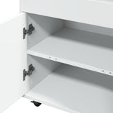 Bar Cart White 60x39.5x89 cm Engineered Wood 848269
