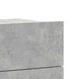 Bedside Cabinets 2 pcs Concrete Grey 40x30x30 cm Engineered Wood 801062