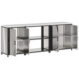 Kitchen Storage Set HATTEM 3 pcs Silver Stainless Steel 3392677