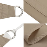 Sunshade Sail Oxford Fabric Rectangular 4x7 m Taupe 135438