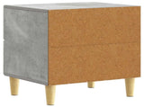 Bedside Table Concrete Grey 43 x 34.5 x 48 cm Engineered Wood 894991