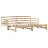 Daybed with Trundle and Drawers without Mattress 80x200 cm 3302173