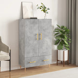 Highboard Concrete Grey 69.5x31x115 cm Engineered Wood 828224