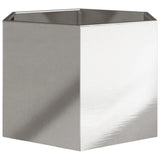 Garden Planter Hexagon 69x60x45 cm Stainless Steel 851126