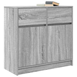 Sideboard with Drawer Grey Sonoma 80x34x76 cm Engineered Wood 861540