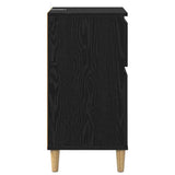 Bedside Cabinet 2 pcs Black Oak 40 x 35 x 70 cm Engineered Wood 881238