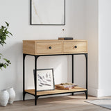Console Table Sonoma Oak 75x34.5x75 cm Engineered Wood 833399