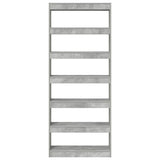 Book Cabinet Concrete Grey 80 x 30 x 198 cm Engineered Wood 3333919