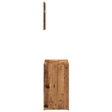 2 Piece Bathroom Furniture Set Old Wood Engineered Wood 856067