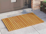 Bath Mat Natural 80 x 50 cm Solid Acacia Wood 42025256