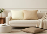 Cushion with Pillow HEERLEN 6 pcs Beige Polyester 926636