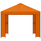 Gazebo 3 x 3 m Orange Polyester and Steel 190 gsm 900357