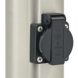 Bollard Light with Outlet 80 cm Stainless Steel IP44 4006103