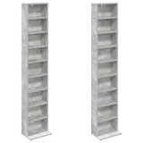 CD Cabinet 2 pcs Concrete Grey 33 x 23.5 x 175 cm 8012649