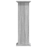 Plant Stand Grey Sonoma 33x33x100 cm Engineered Wood 852983