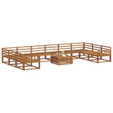 Outdoor Sofa Set 11 pcs Natural Solid Acacia Wood 3368267
