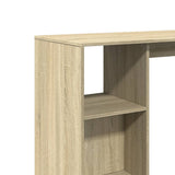 Bar Table with Shelf Sonoma Oak 124x46x103.5 cm Engineered Wood 854393