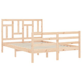 Bed Frame without Mattress 140x190 cm Solid Wood 3194941
