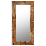 Wall Mirror Solid Reclaimed Wood 60x120 cm 246419