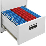 Filing Cabinet Light Grey 46x62x102,5 cm Steel 20123