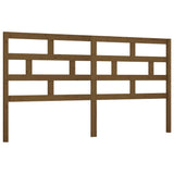 Bed Headboard Honey Brown 206x4x100 cm Solid Wood Pine 814217