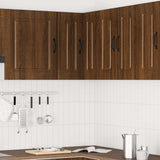 Kitchen Wall Corner Cabinet Kalmar Brown Oak Engineered Wood 853624