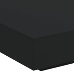 ZNTS Coffee Table with LED Lights Black 100x100x31 cm 836603