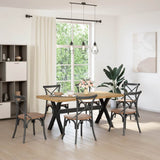 Dining Table NOAIN X-Shaped Legs 180x90x75 cm Solid Wood Pine 4100046