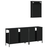 Bathroom Furniture Set Black 3214785
