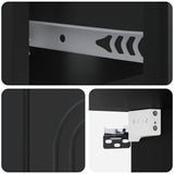 Wall-Mounted Bedside Cabinet 2 pcs Black 49 x 34.5 x 20 cm 898108