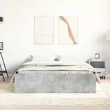 Bed Frame without Mattress Concrete Grey 160x200 cm 3203876