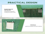 Walk-in Greenhouse, Tomato Greenhouse Double Doors & 4 Windows, Garden Plant Growth Green House T3398P314746