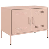 TV Cabinets 2 pcs Pink 68x39x50.5 cm Steel 842937