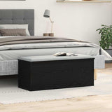 Storage Box Black Oak 90 x 35 x 35 cm Engineered Wood 868713
