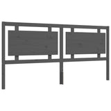 Bed Frame without Mattress Grey 200x200 cm Solid Wood Pine 3192188