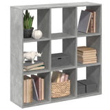Room Divider Bookcase Concrete Grey 102x29x103.5 cm Engineered Wood 858042