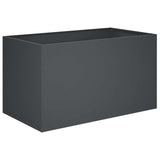 Garden Planter Anthracite 80 x 50 x 50 cm Cold-rolled Steel 8005264