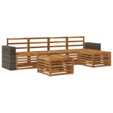 Outdoor Sofa Set 6 pcs Natural 3384275