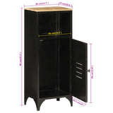 Bathroom Cabinet 40x27x90 cm Iron and Solid Wood Mango 358563