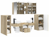 Bathroom Furniture Set 6 pcs Sonoma Oak 3407113